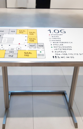 Amtsgericht Gummersbach Pultschild Taktil 3