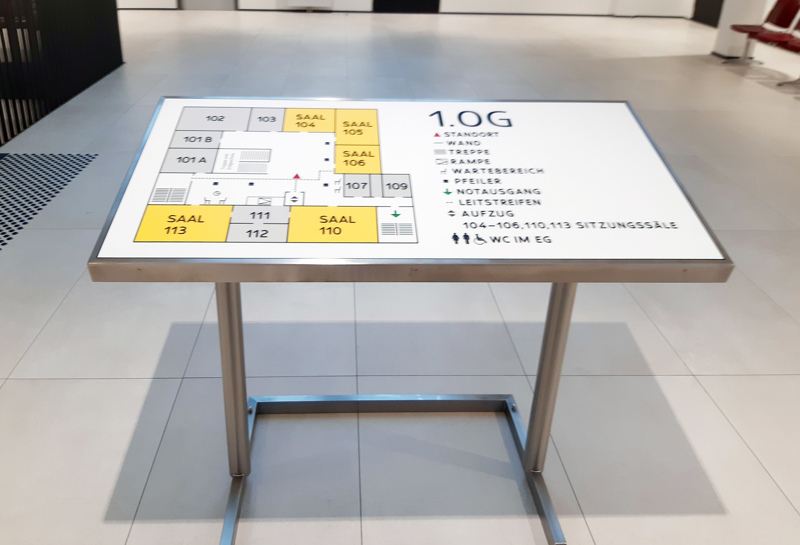 Pultschild QUPT taktil Slide 3