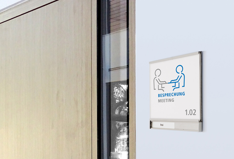 Türschild mit Wechselschieber CTAW Slide 3