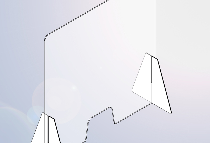 Infektionsschutz - Thekenaufsatz Slide 0