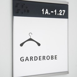 Türschild CTA taktil