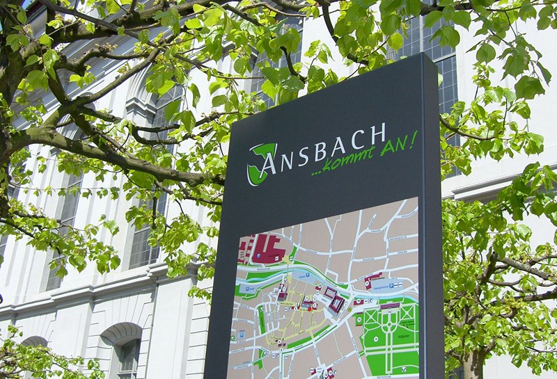 Stadtleitsystem Ansbach 1