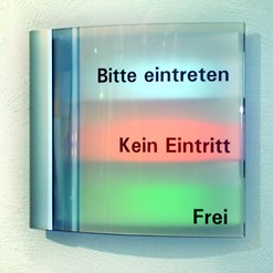 Doorplate with LED change indicator STFB