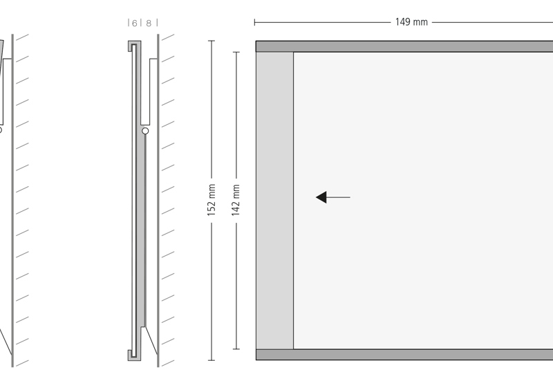ceform Türschild mit Klemmfunktion Slide 0