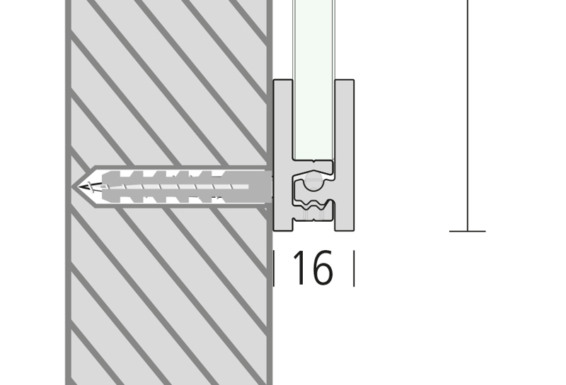 transparenz Türschild Glas Slide 0