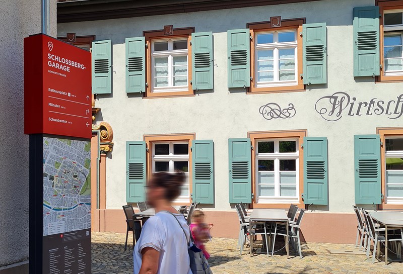 Stadtleitsystem Freiburg 1