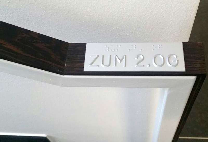 Handlaufschilder taktil Slide 12