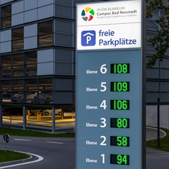 integrierte Restplatzanzeigen