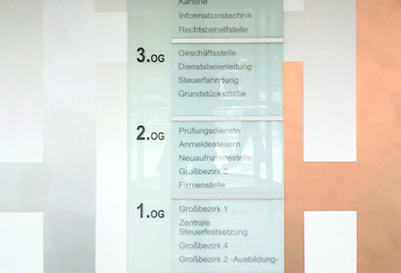 Übersichten Glas wandmontiert TNU Slide 1