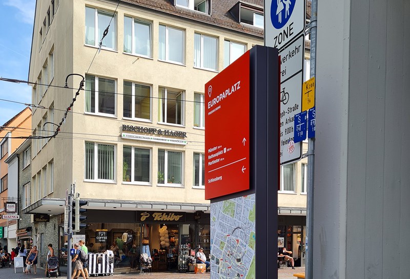 Stadtleitsystem Freiburg 1