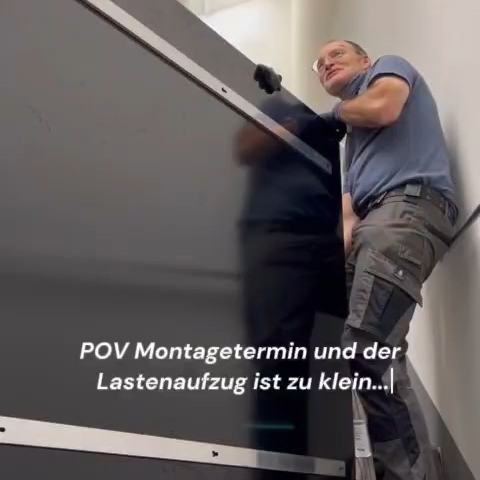 Montage im Porsche Design Tower Stuttgart