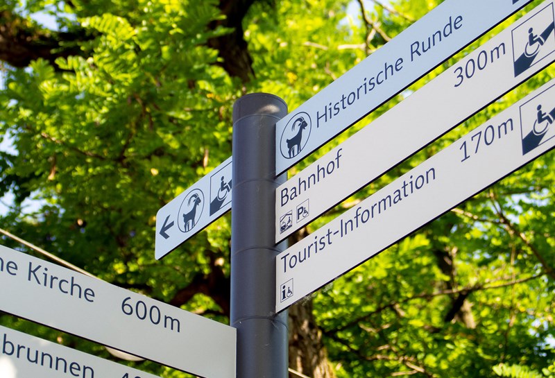 Stadtleitsystem Deidesheim 1