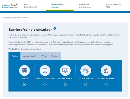 agentur barrierefrei nrw - startseite