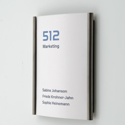 Türschild Edelstahl RTE