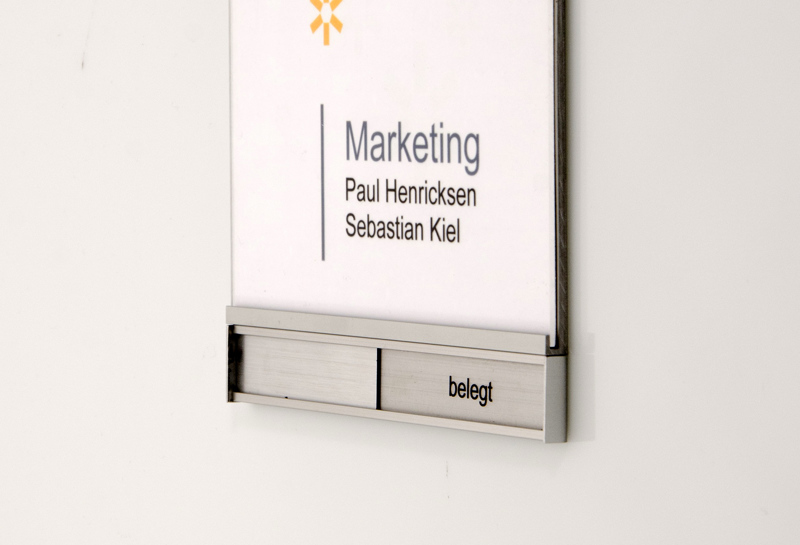 Türschild mit Wechselschieber CTAW Slide 2