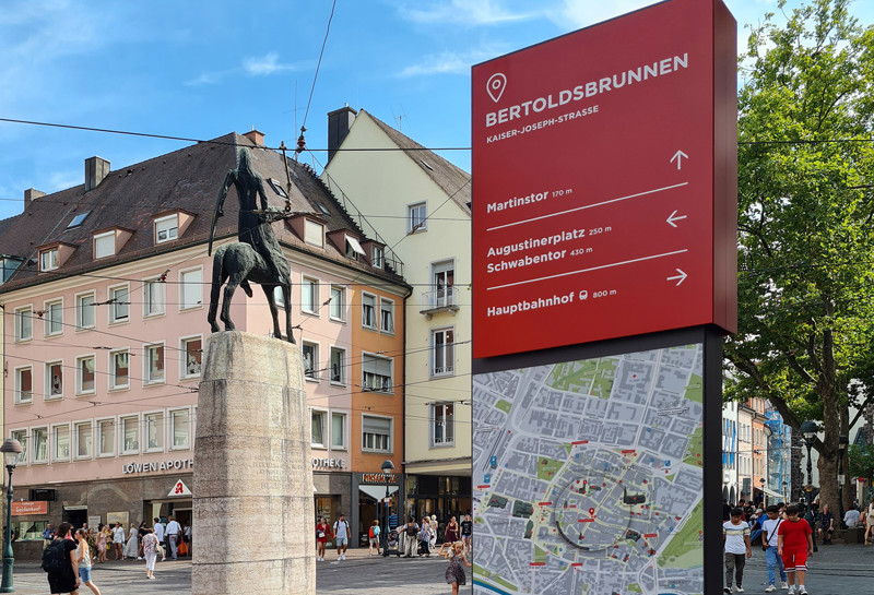 Stadtleitsystem Freiburg 1