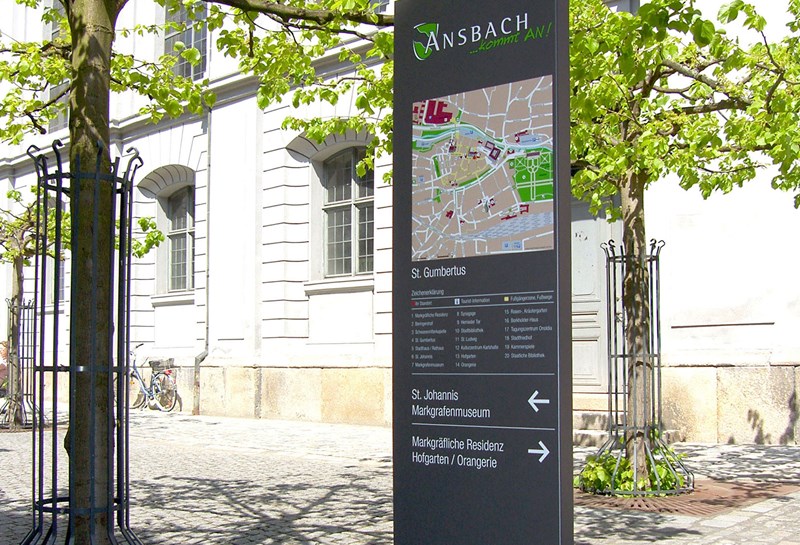 Stadtleitsystem Ansbach 1