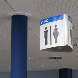 Deckenwegweiser Projekt Messe Erfurt 2