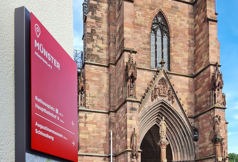 Stadtleitsystem Freiburg 1