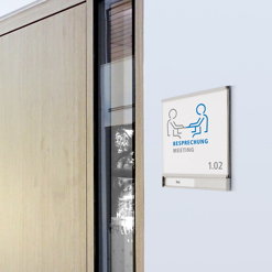 Türschild mit Wechselschieber CTAW